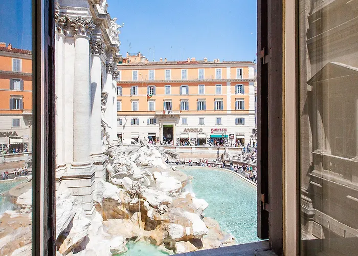 Rental In Rome Trevi Fouintain View Apartment Daire *