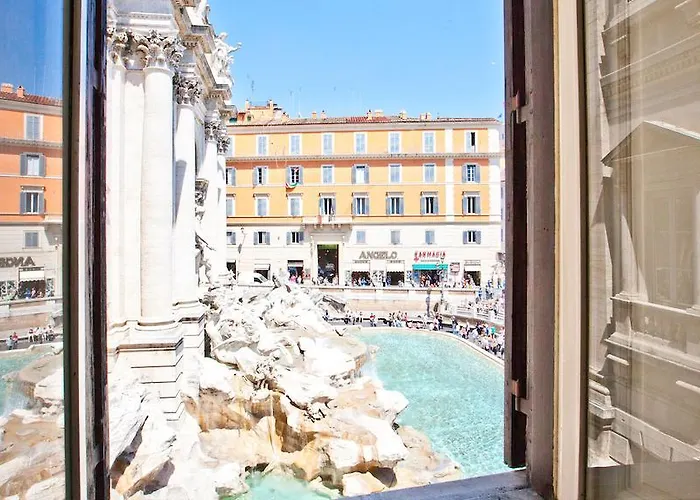 Daire Rental In Rome Trevi Fouintain View Apartment